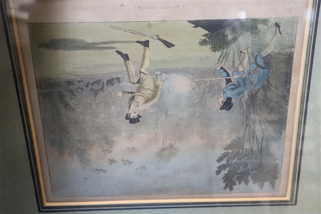 A set of nine Victorian sporting prints, 17 x 21cm